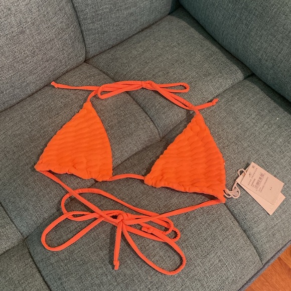 Good American Other - Good American Orange Cream Bikini Swim Top